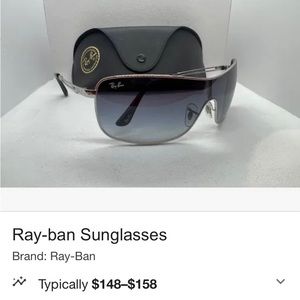 Wrap around RayBan sunglasses